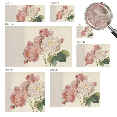 Papier peint photo sur tissu non tissé roses romantiques