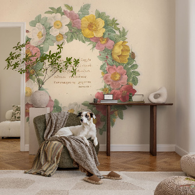Papier peint chambre adulte cocooning Kvetinový veniec