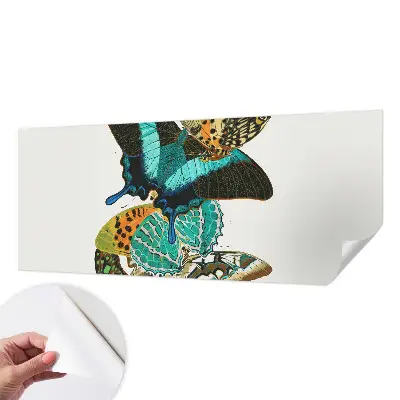 Papier peint photo imprimé sur tissu non tissé Papillons colorés
