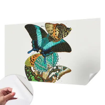 Papier peint photo imprimé sur tissu non tissé Papillons colorés