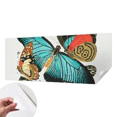 Papier peint photographique sur tissu non tissé Papillons colorés