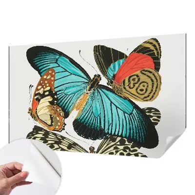 Papier peint photographique sur tissu non tissé Papillons colorés