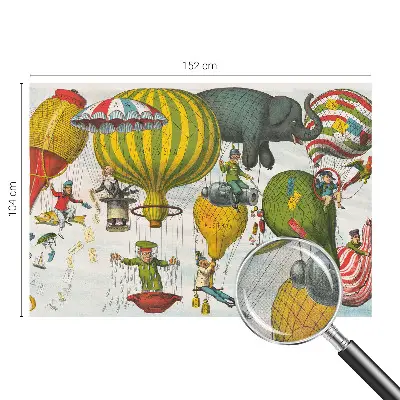 Papier peint intissé voyage en ballon