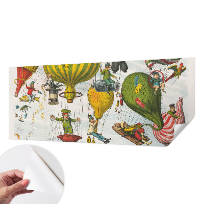 Papier peint tête de lit chambre adulte Cesta balónom