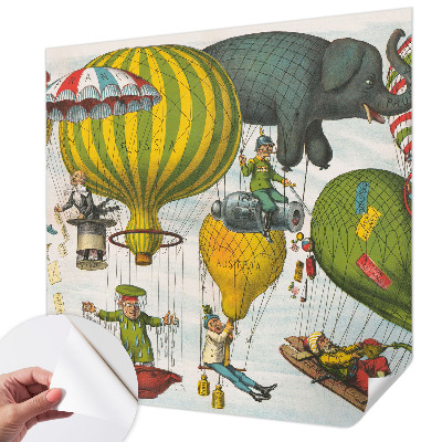 Papier peint tête de lit chambre adulte Cesta balónom