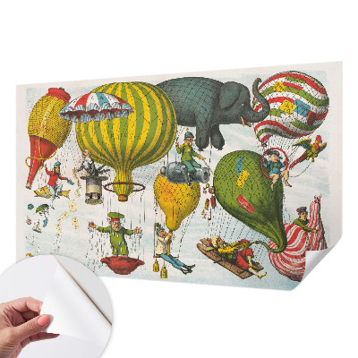 Papier peint tête de lit chambre adulte Cesta balónom