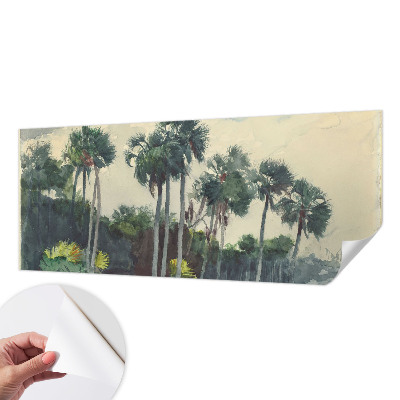 Papier peint tendance Exotické palmy