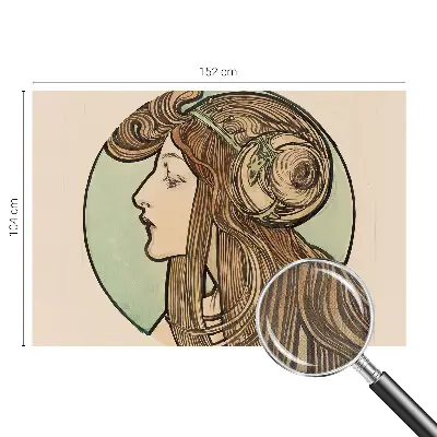 Papier peint intissé imprimé Portrait Art Nouveau