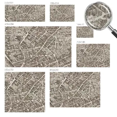 Papier peint intissé imprimé Labyrinthe urbain