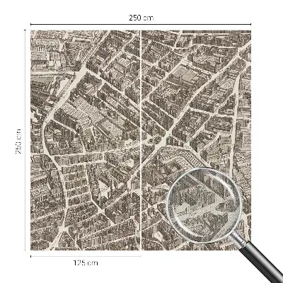 Papier peint intissé imprimé Labyrinthe urbain