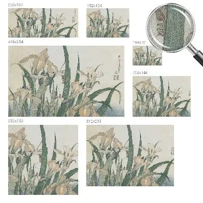 Papier peint intissé Iris délicats