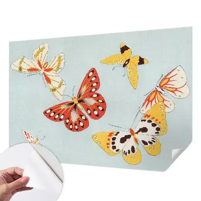 Papier peint photo imprimé sur tissu non tissé Papillons artistiques