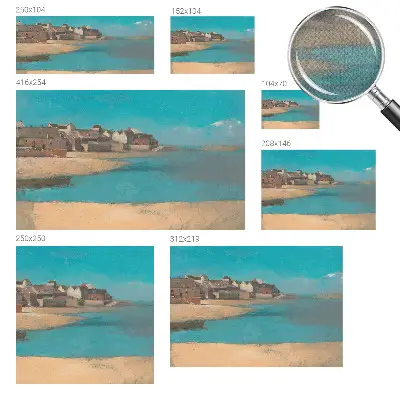 Papier peint photo grand format pour le mur Un village tranquille