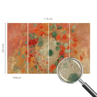 Papier peint photographique intissé Fleurs abstraites