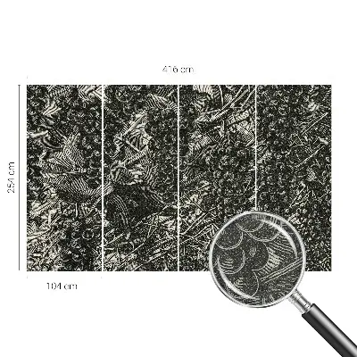 Papier peint intissé imprimé Empreinte de raisin