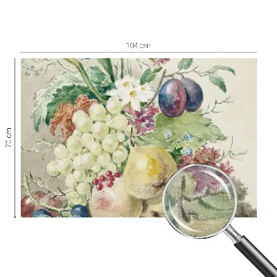 Papier peint photographique sur tissu non tissé Fleurs et fruits