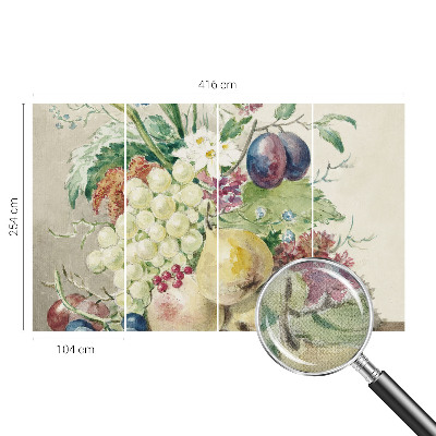 Déco papier peint salon Kvety a ovocie