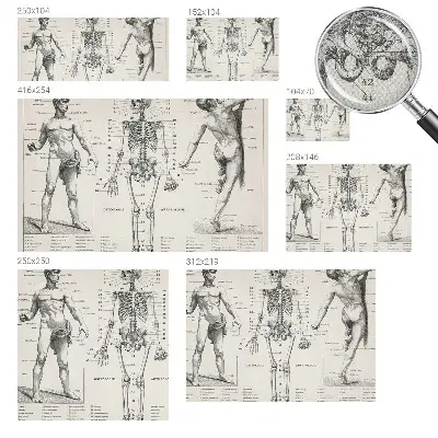 Papier peint intissé Anatomie classique