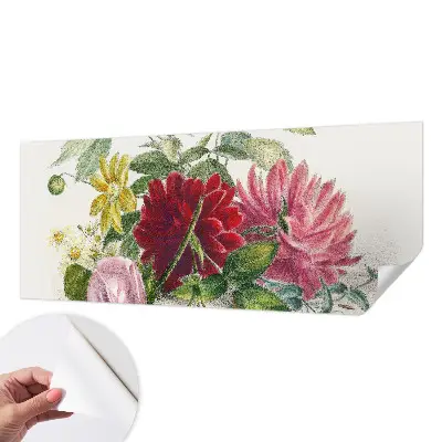 Papier peint photo sur tissu non tissé bouquet de fleurs