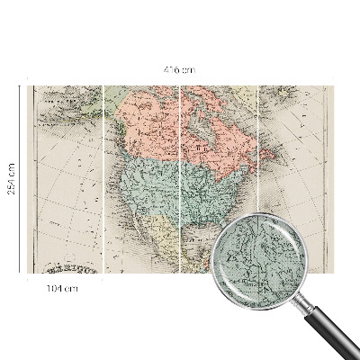 Papier peint chambre adulte cocooning Historická mapa