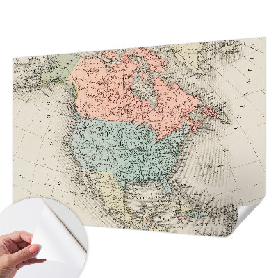 Papier peint chambre adulte cocooning Historická mapa