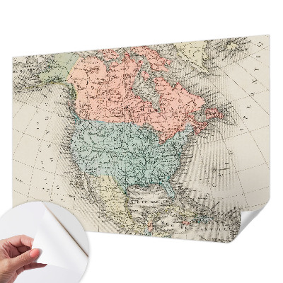 Papier peint chambre adulte cocooning Historická mapa