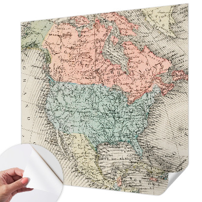 Papier peint chambre adulte cocooning Historická mapa