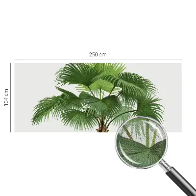 Papier peint intissé imprimé palmier exotique