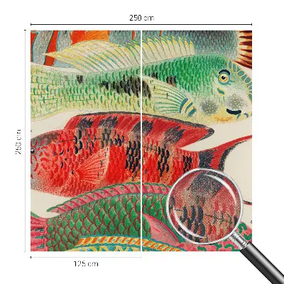 Papier peint photo sur tissu non tissé Poissons exotiques