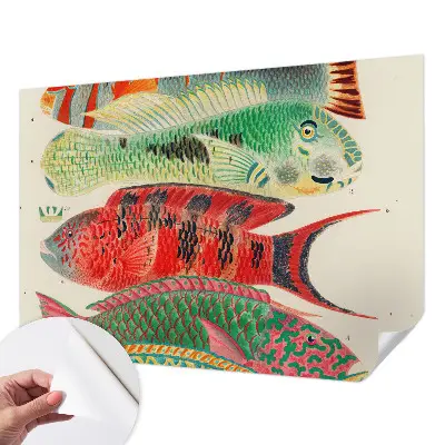 Papier peint photo sur tissu non tissé Poissons exotiques