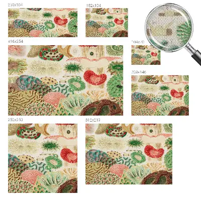 Papier peint photographique intissé formes organiques