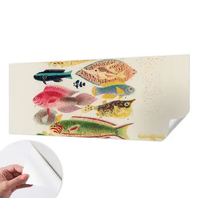 Papier peint photo imprimé sur tissu non tissé Poissons colorés