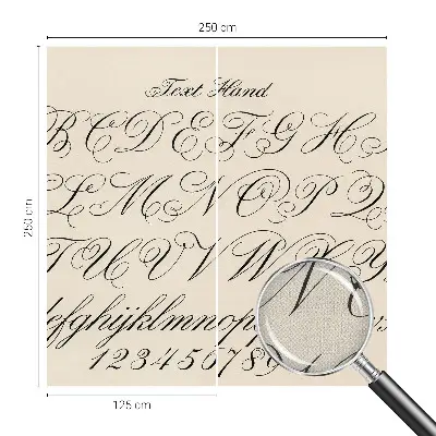 Papier peint photo sur tissu non tissé Écriture calligraphique