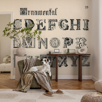 Papier peint chambre ado Dekoratívne písmená