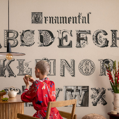 Papier peint chambre ado Dekoratívne písmená