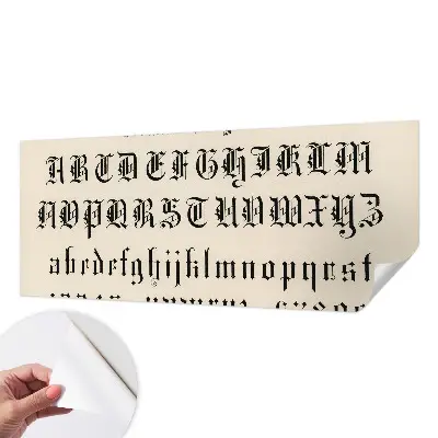 Papier peint intissé imprimé Lettres gothiques
