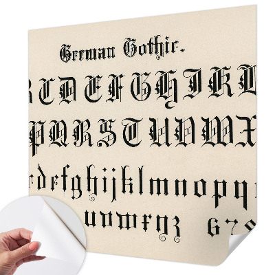 Papier peint chambre garçon Gotické písmená