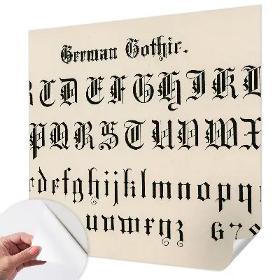 Papier peint intissé imprimé Lettres gothiques