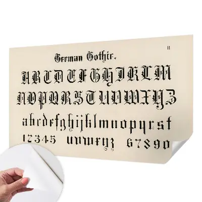 Papier peint intissé imprimé Lettres gothiques