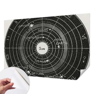 Papier peint tendance salon Kozmický diagram