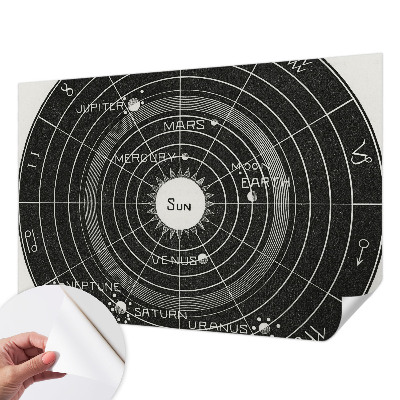 Papier peint tendance salon Kozmický diagram