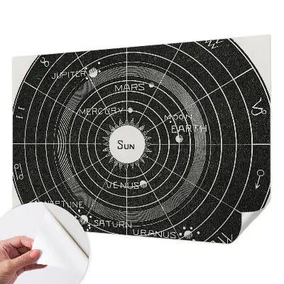 Papier peint photo sur tissu non tissé Diagramme cosmique