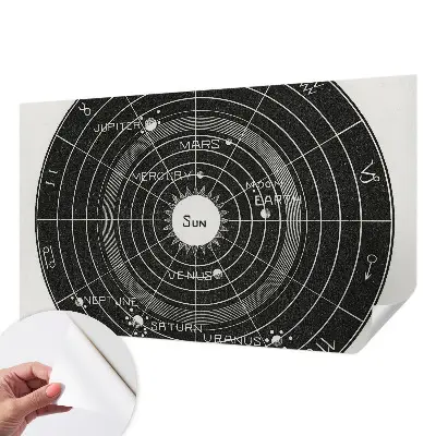 Papier peint photo sur tissu non tissé Diagramme cosmique