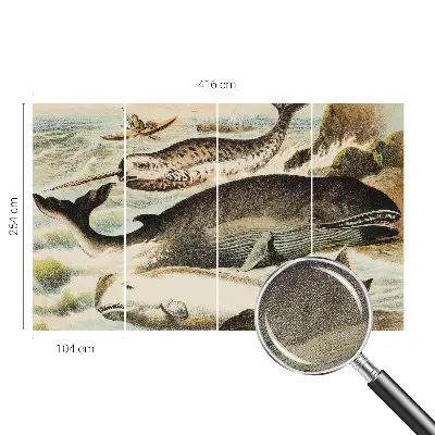 Papier peint photo imprimé sur tissu non tissé géants des mers