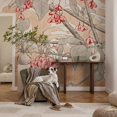 Papier peint tendance chambre adulte Kvetinová harmónia