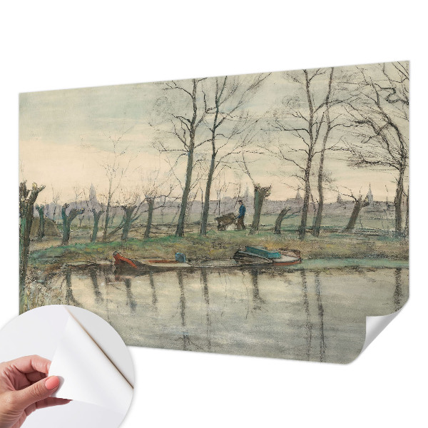 Papier peint panoramique pas cher Zimná krajina