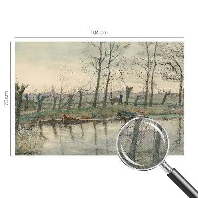 Papier peint intissé imprimé paysage d'hiver