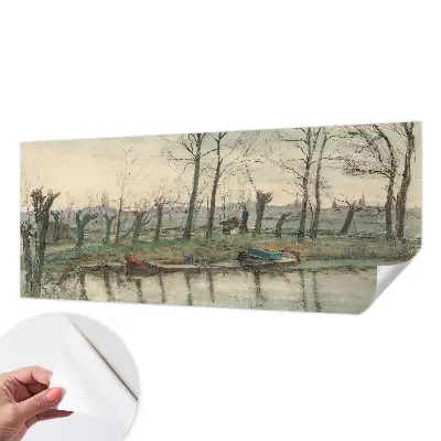 Papier peint intissé imprimé paysage d'hiver