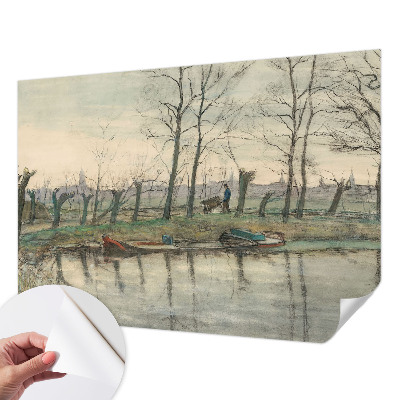 Papier peint panoramique pas cher Zimná krajina