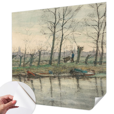 Papier peint panoramique pas cher Zimná krajina
